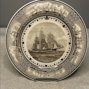 Wedgwood The American Clipper Ship Plate "Red Jacket"